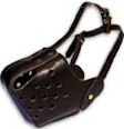 Police Leather Dog Muzzle - k9 Muzzle