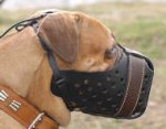 Agitation/Police Dog Muzzle For Bullmastiff-Leather Muzzle