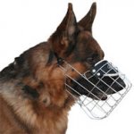 German Shepherd Wire Muzzle - Best Basket Dog Muzzle for GSD