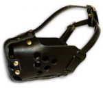Police Work Leather Dog Muzzle