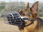 Full Padded Cage Wire Dog Muzzle for German Shepherd