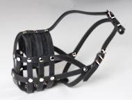 Leather Basket Dog Muzzle for Cane Corso