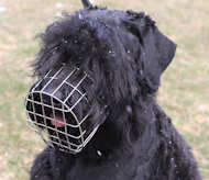 Black Russian Terrier Muzzle - Wire Muzzle,Cage Muzzle,Basket Dog Muzzle For Black Russian Terrier