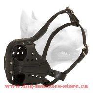 Leather Dog Muzzle For Working Dogs