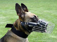 Belgian Malinois Muzzle-Wire Muzzle,Cage Muzzle,Basket Dog Muzzle For Belgian Malinois